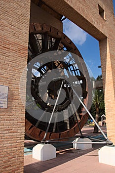 The water wheel of L& x27;Alcudia in the region of La Ribera Alta