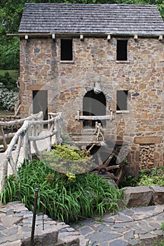 Water wheel at The Old Mill in Little Rock, Arkansas photo