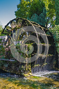 Water wheels in Provence, France