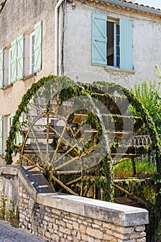 Water wheels in Provence, France