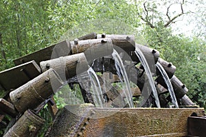 Water Wheels with water