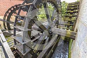 Water wheels at a watermill