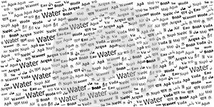 Water Word Cloud Pattern