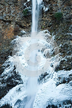 Wateralls frozen in winter