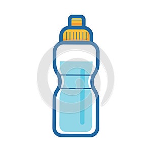 Waterbottle. Vector illustration decorative design