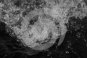 Waterbubbles, black and white colored