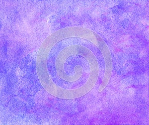 Watercolor abstract  background, hand-painted texture, watercolor pink and purple stains. Design for backgrounds, wallpapers,