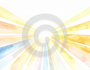 Watercolor Abstract Light Rays Background