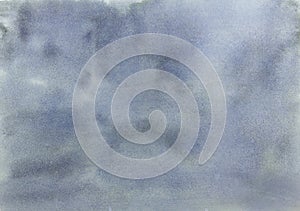 Watercolor abstract painting with cloudy texture and sparkle shiny elements, soft gray and silver vintage background.