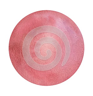 Watercolor abstract romantic background in the form of a circle