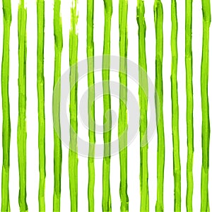 Watercolor acid green stripes background vector