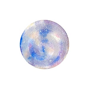 Watercolor astronomy science planets Mercury