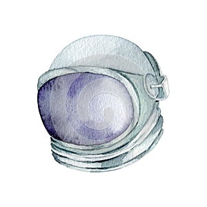 Watercolor astronomy space suit
