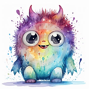 Watercolor Baby Monster Magic Creative Wonder