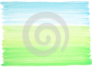 Watercolor background blue-green