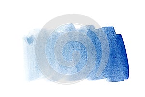 Watercolor background cobalt blue