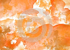 Watercolor background - orange photo