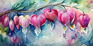 Watercolor Background Of Spring Flowers, , Spring Watercolor Flowers