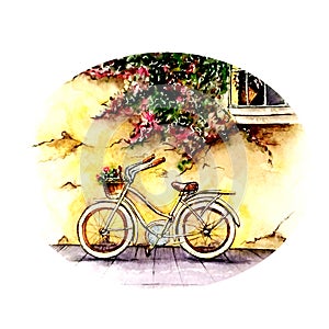 Watercolor bike