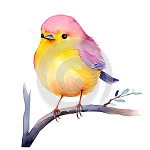 Watercolor Bird, AI generated