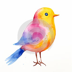 Watercolor Bird, AI generated