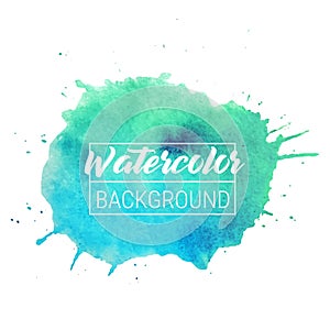 Watercolor blob vector text box background. Isolated watercolor blob vector for sale, web, banner. Watercolor blob