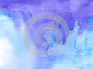 Watercolor blue abstract background