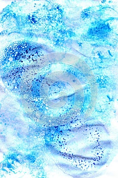 Watercolor blue gentle background for design