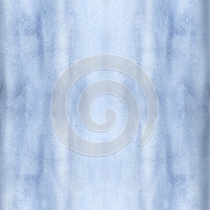 Watercolor blue gradient. Rain and fog effect. Illustration of the sea, tranquility. Seamless abstract pattern