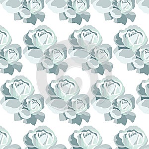 Watercolor Blue Roses pattern