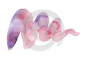 Watercolor blurred abstract background in pink-purple colors