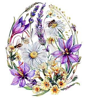 Watercolor Botanical Easter Greeting Card