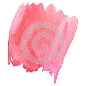 Watercolor brush paint paper texture vector isolated splash on white background for banner, poster, wallpaper.