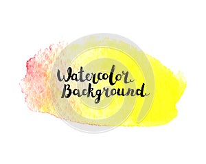 Watercolor brush stroke