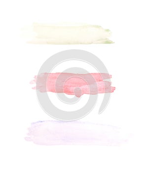 Watercolor brush stroke isolated