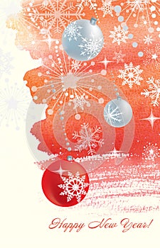 Watercolor Chrismas background