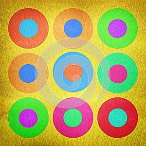 Watercolor circles background