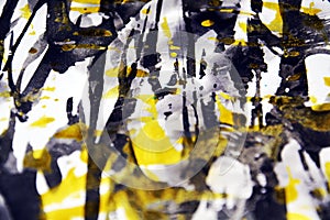 Watercolor dark blue yellow gray gold white texture paint watercolor spots