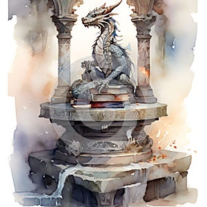 Watercolor dragon illustration Fantasy dragon artwork, Magical creature