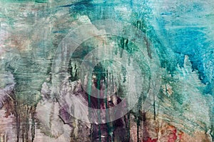 Watercolor drips. Abstract painting. Oil on canvas. Background texture. Modern Wallpaper