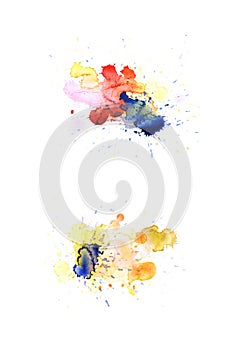 Watercolor drop stain isolated Watercolor drop stain isolated