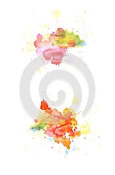 Watercolor drop stain isolated Watercolor drop stain isolated