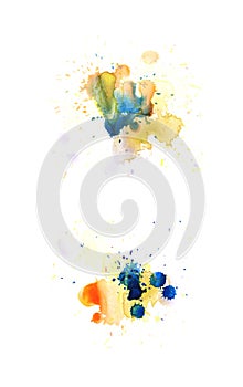 Watercolor drop stain isolated Watercolor drop stain isolated