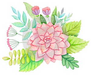 Watercolor flowers