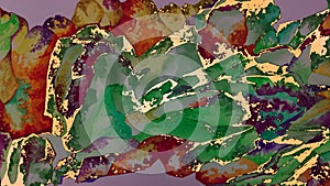 Watercolor gemstones texture. Green emerald jewel stones. Texture luxury bright nephritis belt. Print hand drawn photo