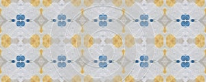 Watercolor Geometric Pattern. Blue Orange Decorative Texture. Watercolor Blocks Pattern.