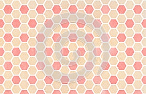 Watercolor geometrical comb pattern.