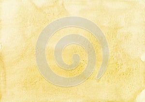 Watercolor golden color rough background. Old textured sandy brown backdrop