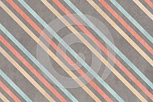 Watercolor gray, pink, beige and blue striped background.