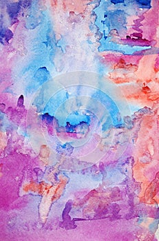 Watercolor hand painted art background